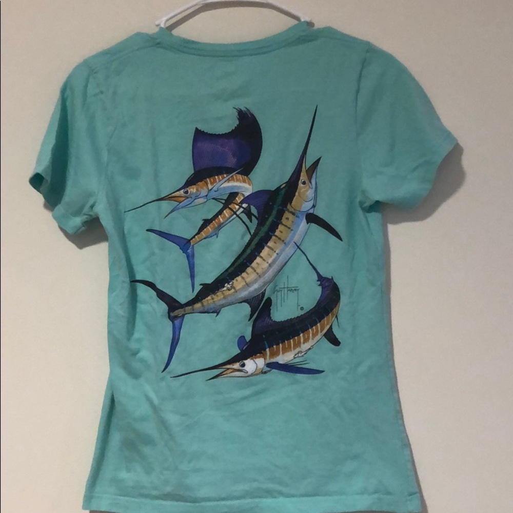 Mint green Guy Harvey t-shirt